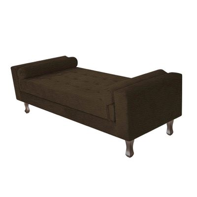 Recamier Baú Félix Solteiro 100 Cm Corano - Doce Sonho Móveis Marrom