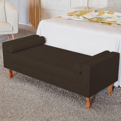 Recamier Baú Félix Solteiro 160 Cm Corano - Doce Sonho Móveis Marrom