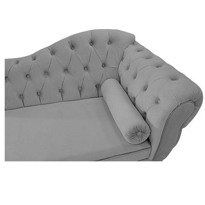 Diva Recamier Diana 140cm Lado Esquerdo Corano - Doce Sonho Móveis Cinza
