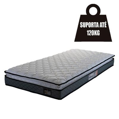 Colchão Solteiro Espuma D33 Pillow Top Millenium 88x188x19cm