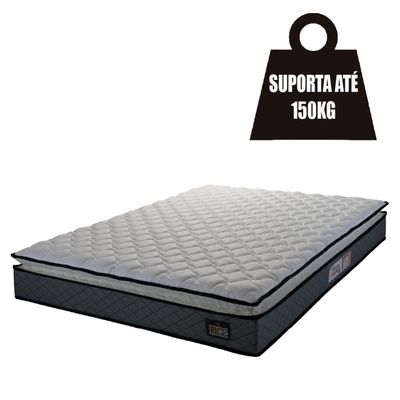 Colchão Casal Espuma D45 Pillow Top Strong 138x188x24cm