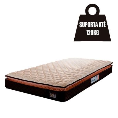 Colchão Solteiro Espuma D33 Pillow Top Millenium 88x188x19cm