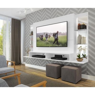 Painel Tv até 60" com Suporte Espelho Prateleira Multimóveis