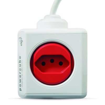 Powercube Extended Pwc-x5/3m Elg Vermelho 5 Tomadas Com Cabo 3m