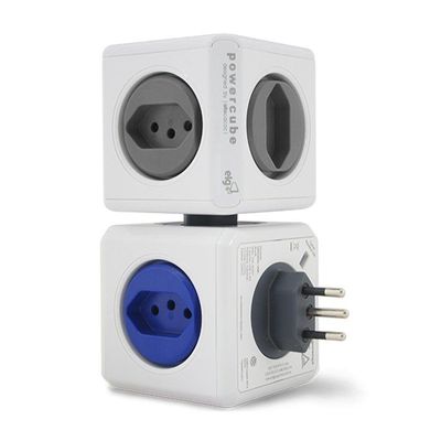 Powercube Original Pwc-r4u Elg Azul 4 Tomadas + 2 Usb