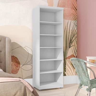 Armário Organizador Multiuso 2 Portas E 6 Nichos Branco