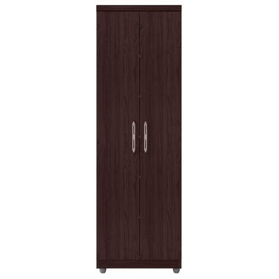 Armário Organizador Multiuso 2 Portas E 6 Nichos Castanho