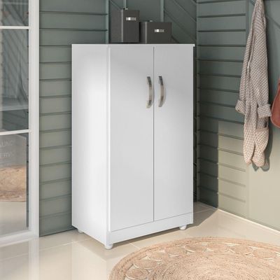 Kit 2 Armários Organizador Multiuso Rosana 2 Portas Branco
