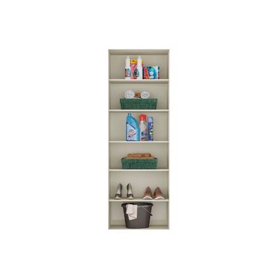 Armário Multiuso Lavanderia 547 C/ 1 Porta C/ Espelho E Pés Branco - Carraro