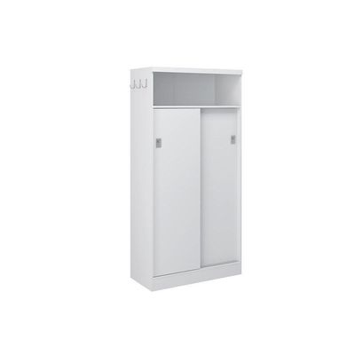 Armário Multiuso 528 C/ 2 Portas De Correr Branco - Carraro