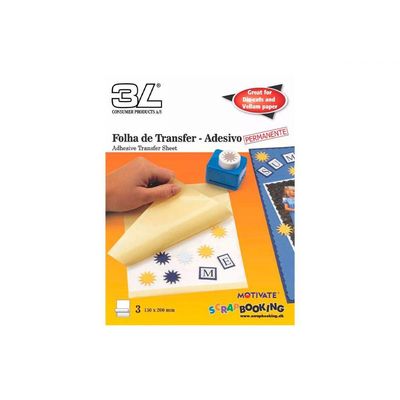 Folha de Transfer Adesivo Blister com 03 Folhas