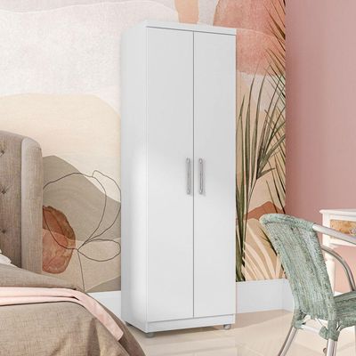 Armário Multiuso Sabrina 2 Portas E 6 Nichos Branco