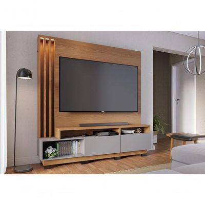 Home Para Tv Ate 75 Polegadas Torino Freijo Cinza Fosco