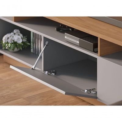 Home Para Tv Ate 75 Polegadas Torino Freijo Cinza Fosco