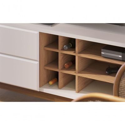 Rack Para Tv Ate 70 Polegadas Isabel Off-white Matte Freijo