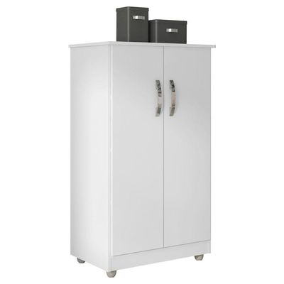 Armário Organizador Multiuso Rosana 2 Portas Branco