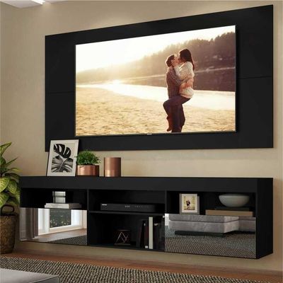 Rack Com Painel Tv 65" Espelho Flórida Multimóveis V3322
