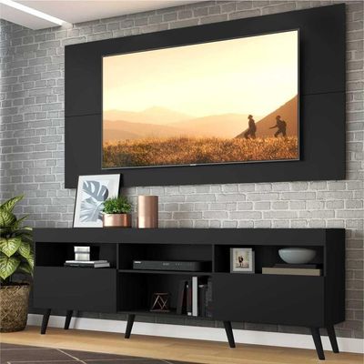 Rack Com Painel E Suporte Tv 65" Multimóveis V3134