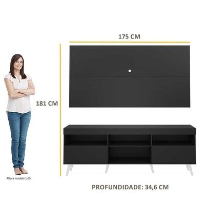 Rack Com Painel Tv 65" Retrô Flórida Multimóveis V3133