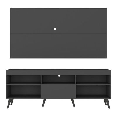 Rack Com Painel E Suporte Tv 65" Retrô Multimóveis V1043