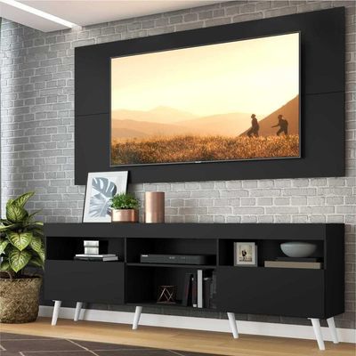 Rack Com Painel Tv 65" Retrô Flórida Multimóveis V3133