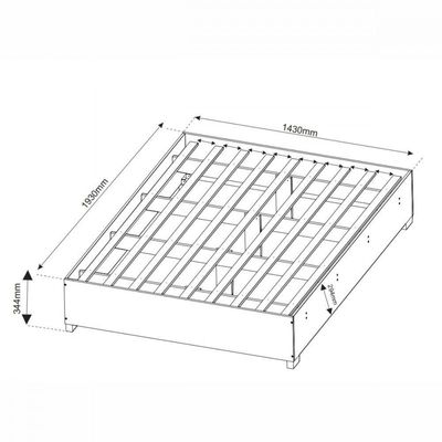 Base Cama Box Casal Imperatriz Com Pés Mel Viero Mel