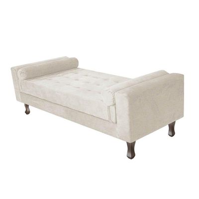 Recamier Baú Félix Solteiro 90 Cm Corano - Doce Sonho Móveis Bege
