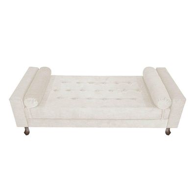 Recamier Baú Félix Solteiro 120 Cm Corano - Doce Sonho Móveis Bege