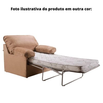 Sofá-cama 1 Lugar Mh-1496 Herval Colchão Solteiro Marrom K