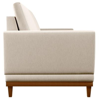 Sofa 2 Lugares 160 Cm Crons Linho Bege Vazzano Bege