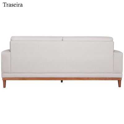 Sofa 2 Lugares 160 Cm Crons Linho Bege Vazzano Bege