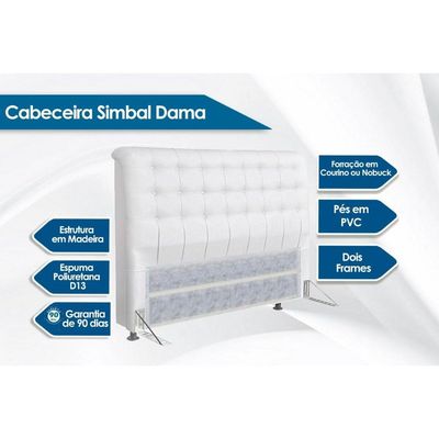 Cama Box Queen CRC + Colchão Ortopédico Light Ortobom + Cabeceira Dama Suede Marrom Chocolate