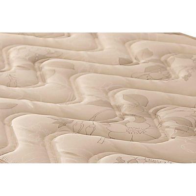 Cama Box Baú Queen: Colchão Espuma Paropas D33 Pasquale + Base CRC Suede Clean(158x198)