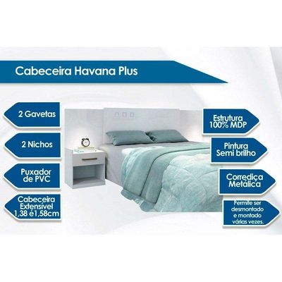 Cama Box Casal Conjugada Ortopédico + Cabeceira Plus Jatoba/Atacama
