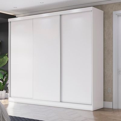Guarda-roupa Casal Mdf Kappesberg 3 Portas De Correr 8 Gavetas
