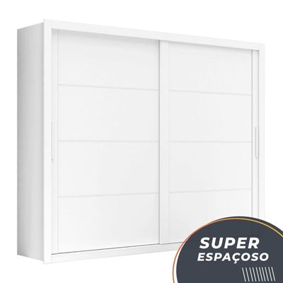 Guarda Roupas Casal Imperador Zanzini Branco Branco