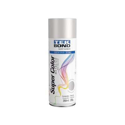 Tinta Aerossol Metálico 350ml - Tekbond Prata