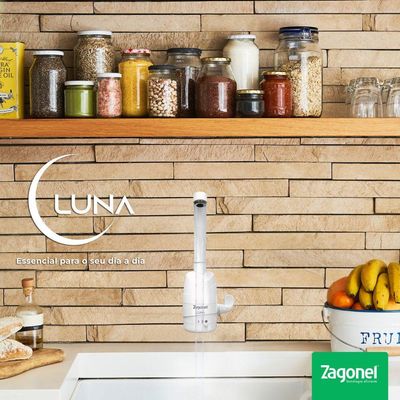 Torneira Elétrica Luna 4t 5500w Zagonel Black