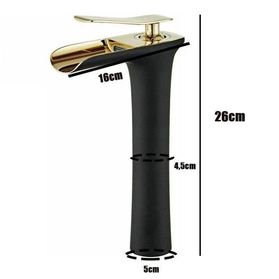 Torneira Cascata Monocomando Luxo Banheiro Misturador