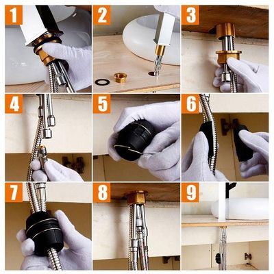 Torneira Monocomando Preta 360 Luxo Extensível Gourmet