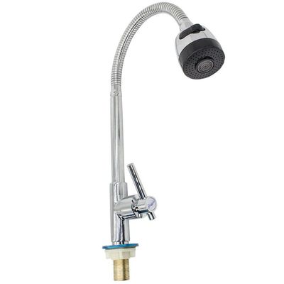 Torneira Gourmet Flexível Cromada Cozinha Mesa Bancada 1/4 Volta