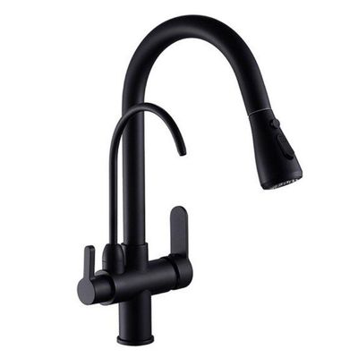 Torneira Luxo Preto Quente Frio Extensivel 360 Regulavel