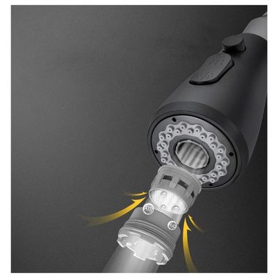 Torneira Luxo Preto Quente Frio Extensivel 360 Regulavel