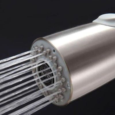 Torneira Goumet Pull Down Metal Escovado Monocomando Bancada