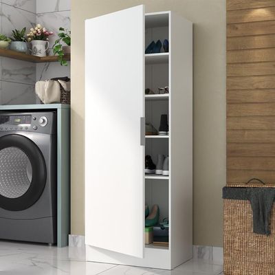 Sapateira 1 Porta Jade Multimóveis V6005 Branca Branco