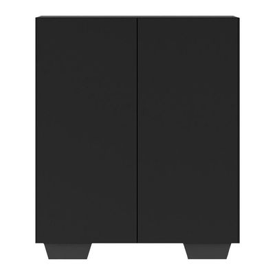 Sapateira 2 Portas Nina Multimóveis V6010 Preta Preto