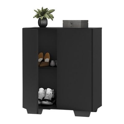 Sapateira 2 Portas Nina Multimóveis V6010 Preta Preto