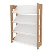 Sapateira Multimóveis Vcr35006 Branco/Amêndoa Branco/Amêndoa