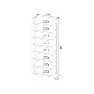 Sapateira Multimóveis Vcr35000 Branco/Amêndoa Branco/Amêndoa