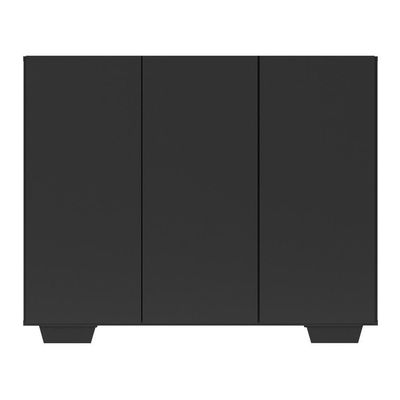Sapateira 3 Portas Nina Multimóveis V6019 Preta Preto